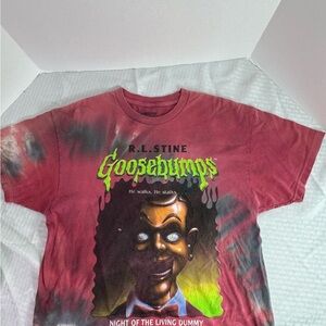 Goosebumps Night Of The Living Dummy Tie Dye T-Shirt Lg